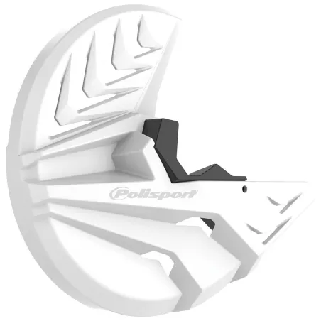 PROTECTOR DISCO&HORQUILLA POLISPORT  INFERIOR BETA RR 2T/4T (19-23) Blanco