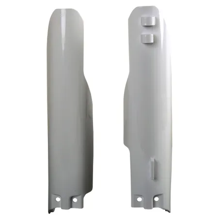 Suzuki RM125, RM250 - Fork Guards White - 2001-06 Models POLISPORT