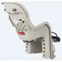 Joy FF - Child Bicycle Seat for Rear Child Seat Cream and Dark Grey POLISPORT