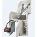 Joy FF - Child Bicycle Seat for Rear Child Seat Cream and Dark Grey POLISPORT