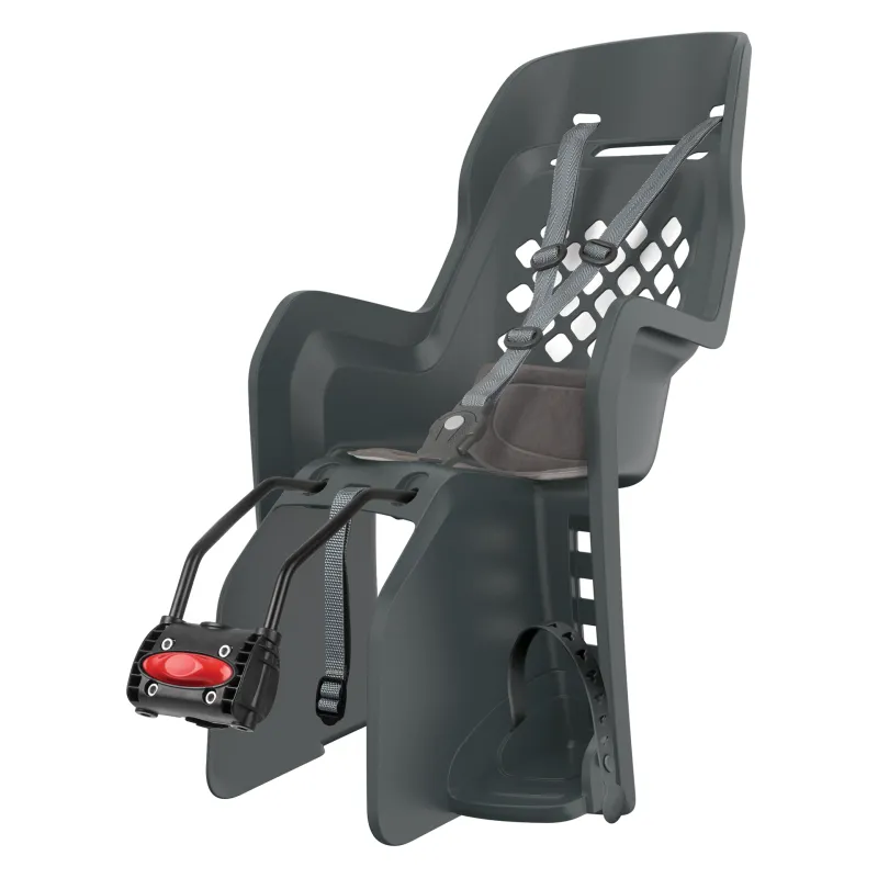Joy FF - Child Bicycle Seat for Rear Child Seat Dark Grey POLISPORT
