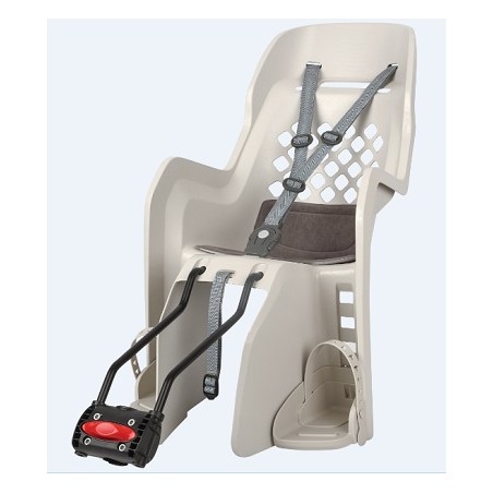 Joy 29´´ - Child Bicycle Seat for Small Frames and 29Ers Cream and Dark Grey POLISPORT