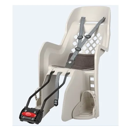 Joy 29´´ - Child Bicycle Seat for Small Frames and 29Ers Cream and Dark Grey POLISPORT