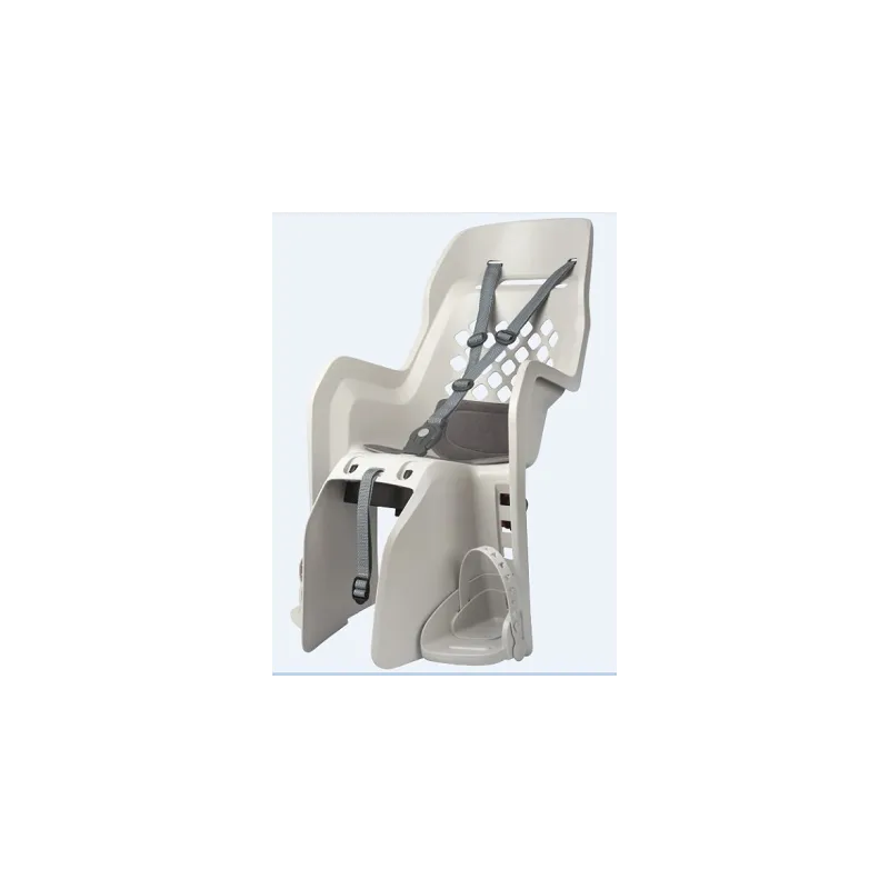 Joy CFS - Child Bicycle Seat for Carriers Cream and Dark Grey POLISPORT