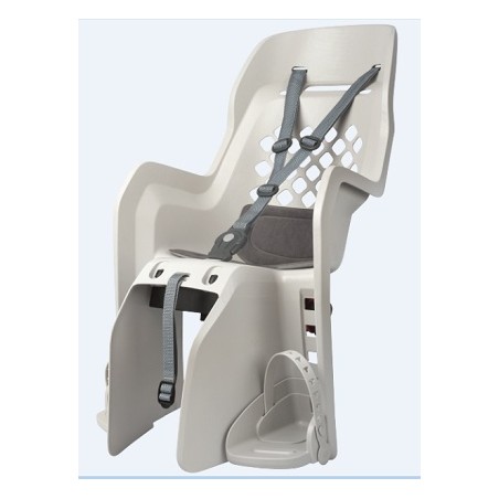 Joy CFS - Child Bicycle Seat for Carriers Cream and Dark Grey POLISPORT