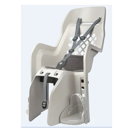 Joy CFS - Child Bicycle Seat for Carriers Cream and Dark Grey POLISPORT