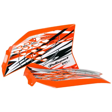 TAPAS RADIADOR POLISPORT  SX65 IPD (09-15) Naranja KTM