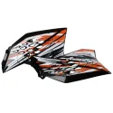TAPAS RADIADOR POLISPORT  SX65 IPD (09-15) Negro