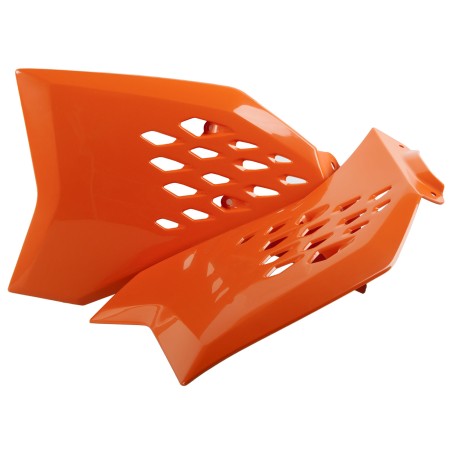 TAPAS RADIADOR POLISPORT  SX65(09-15) XC65(09) Naranja KTM