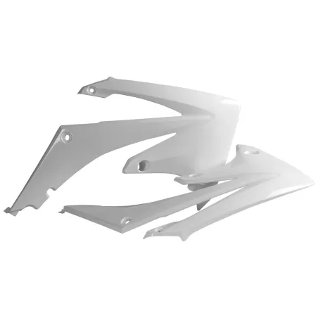 TAPAS RADIADOR POLISPORT  CRF250R(10-13) 450R(09-12) Blanco