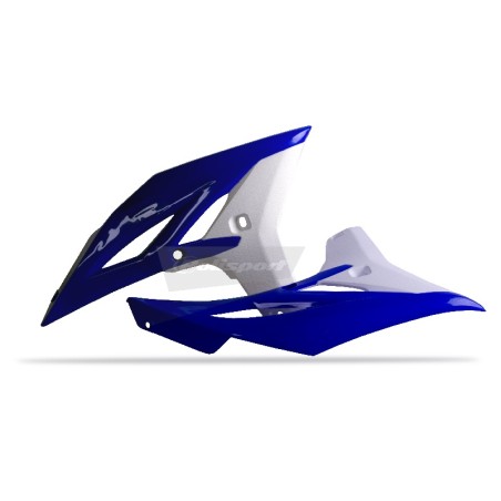 TAPAS RADIADOR POLISPORT  YZ250F(10-13) WR450F(12-15) Azul/Blanco