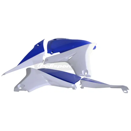 TAPAS RADIADOR POLISPORT  YZ450F (10-13) Azul/Blanco