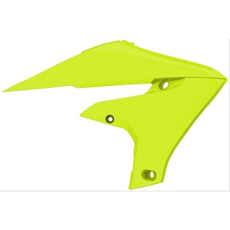 TAPAS RADIADOR POLISPORT  YZ250F(19-23) YZ250FX/WR250F(20-23) YZ450F(18-22) YZ450FX/WR450F (19-23) Amarillo Flúor