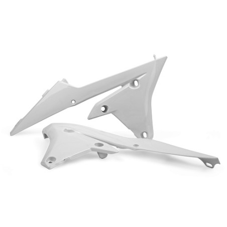 TAPAS RADIADOR POLISPORT  YZ250F(14-18) 450F(14-17) YZ250FX(15-18) Blanco