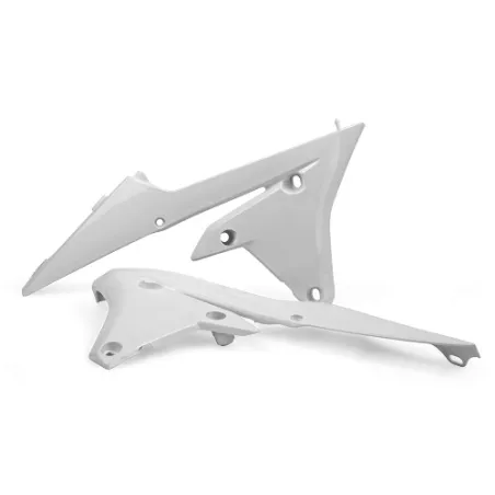 TAPAS RADIADOR POLISPORT  YZ250F(14-18) 450F(14-17) YZ250FX(15-18) Blanco