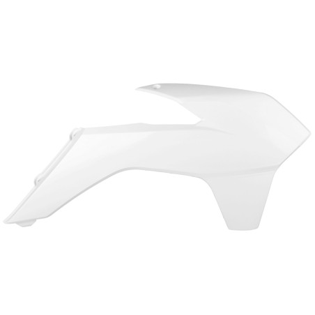 TAPAS RADIADOR POLISPORT  SX/XC(13-16) SX-F/XC-F(13-15) EXC/EXC-F(14-16) Blanco