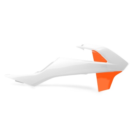 TAPAS RADIADOR POLISPORT  SX65 (16-23) Blanco/Naranja ork16