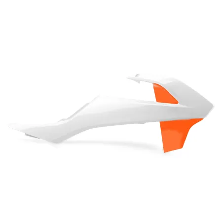 TAPAS RADIADOR POLISPORT  SX65 (16-23) Blanco/Naranja ork16