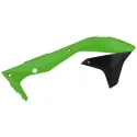 Kawasaki KX450F - Radiator Scoops Green and Black - 2016-18 Models POLISPORT
