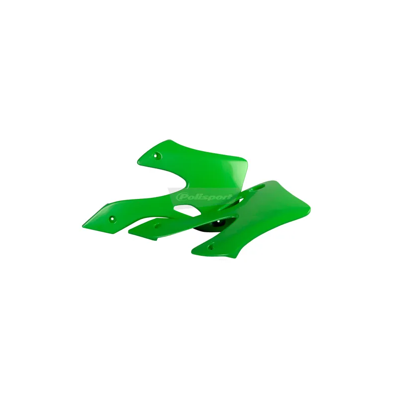 TAPAS RADIADOR POLISPORT  KX125/250 (99-02) Verde