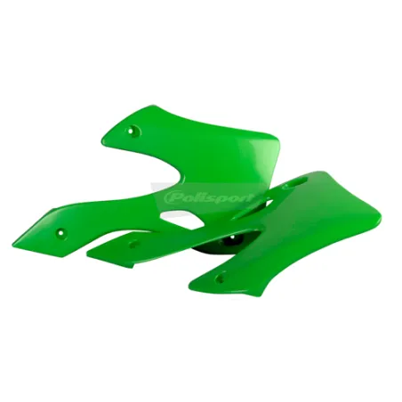 TAPAS RADIADOR POLISPORT  KX125/250 (99-02) Verde