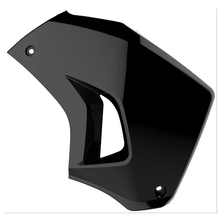 Kawasaki KLR650 - Tampa de Radiador Direita Preta - Modelos 2008-18 POLISPORT