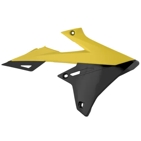 TAPAS RADIADOR POLISPORT  RMZ250 (19-23) RMZ450 (18-23) Amarillo RM01/Negro