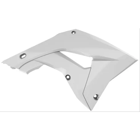 TAPAS RADIADOR POLISPORT  CR125/250 (02-07) Blanco