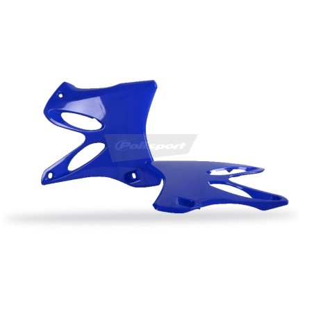 Yamaha YZ125/250 - Radiator Scoops Blue - 2002-14 Models POLISPORT