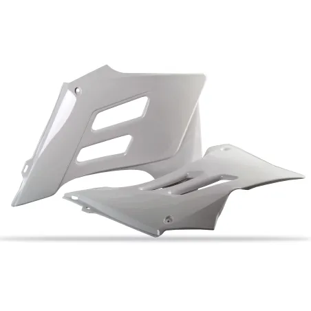 TAPAS RADIADOR POLISPORT  GAS GAS EC/EC-E125/200/250/300/450 EC450FSE (05-07) Blanco