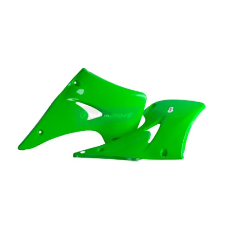 TAPAS RADIADOR POLISPORT  KX125/250 (03-08) Verde 05