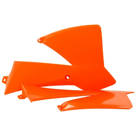 TAPAS RADIADOR POLISPORT  SX65(02-08) XC65(08) Naranja KTM