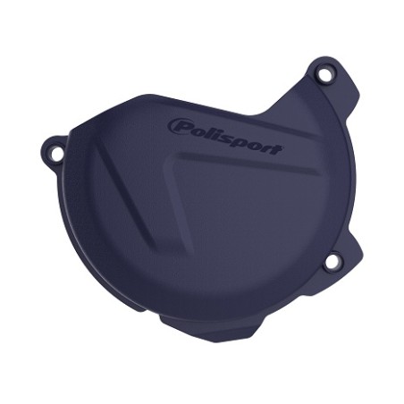 Husqvarna FE250,FE350 - Clutch Cover Protection Blue - 2014-16 Models POLISPORT