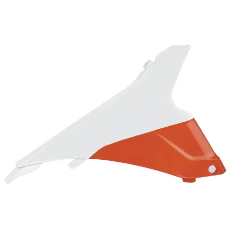 KTM 250 SX,250 XC,300 XC - Airbox Covers White and Orange - 2013-16 Models POLISPORT