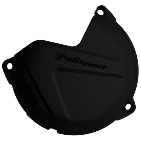Husqvarna TE250,TE300 - Clutch Cover Protection Black - 2014-16 Models POLISPORT