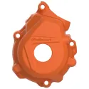 KTM 125/150SX,250/350SX-F,XC-F - Protetor de Tampa de Ignição Laranja - Modelos 2016-22 POLISPORT