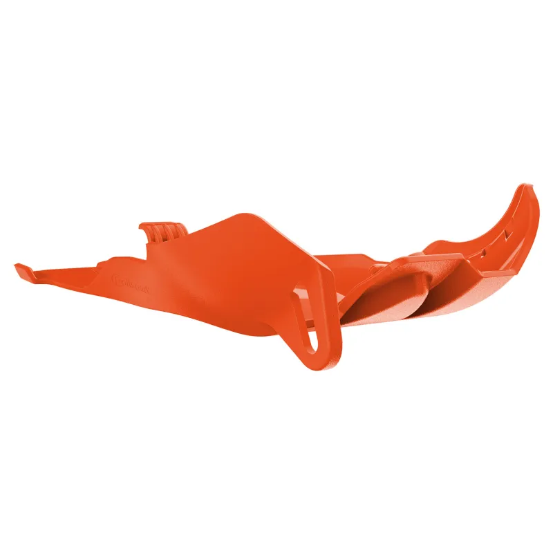 KTM 250 SX,250 EXC,300 EXC - Fortress Skid Plate Orange - 2006-16 Models POLISPORT