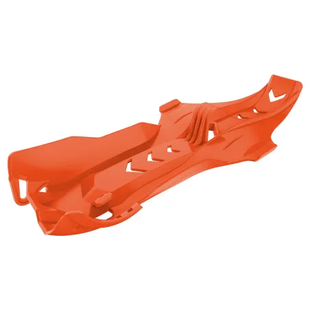 KTM 250 SX - Fortress Skid Plate with Linkage Guard Orange - 2006-16 Models POLISPORT