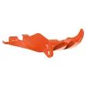 KTM 250 SX - Fortress Skid Plate with Linkage Guard Orange - 2006-16 Models POLISPORT
