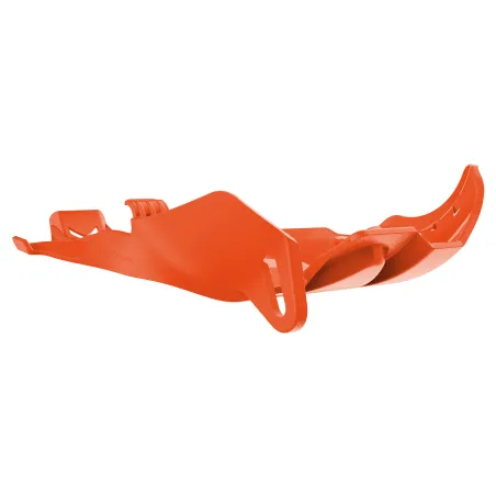 KTM 250 SX - Fortress Skid Plate with Linkage Guard Orange - 2006-16 Models POLISPORT