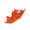 KTM 450 SX-F - Fortress Skid Plate with Linkage Guard Orange - 2019-22 Models POLISPORT