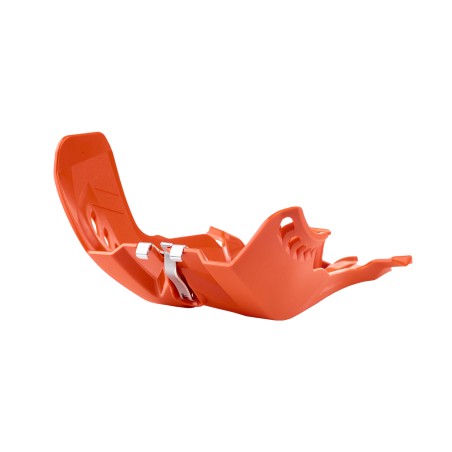 KTM 250 EXC,300 EXC - Fortress Skid Plate Orange - 2020-22 Models POLISPORT