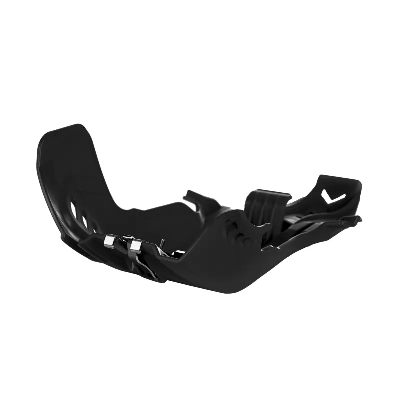 Husqvarna TE 250,TE 300 - Fortress Skid Plate with Linkage Guard Black - 2017-19 Models POLISPORT
