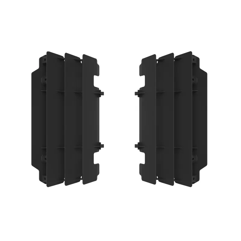 Kawasaki KX250 - Radiator Louvers Black - 2005-07 Models POLISPORT