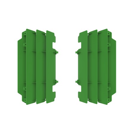 REJILLA RADIADOR POLISPORT  KAWASAKI KX250 (05-07) Verde 05