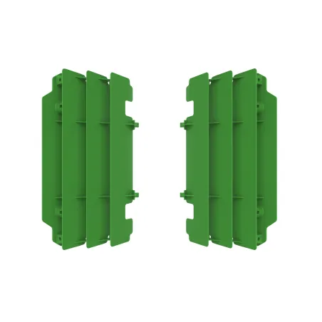REJILLA RADIADOR POLISPORT  KAWASAKI KX250 (05-07) Verde 05
