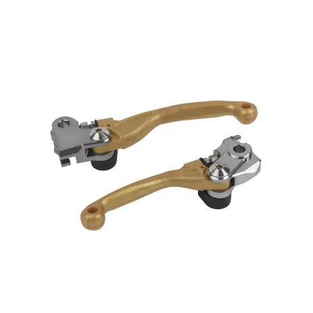 MANETAS PIVOTANTES POLISPORT  IRROMPIBLES KAWASAKI KX250F/450F (05-12) Oro