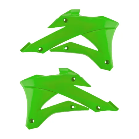 TAPAS RADIADOR POLISPORT  KX85/100/112 (22-23) Verde 05