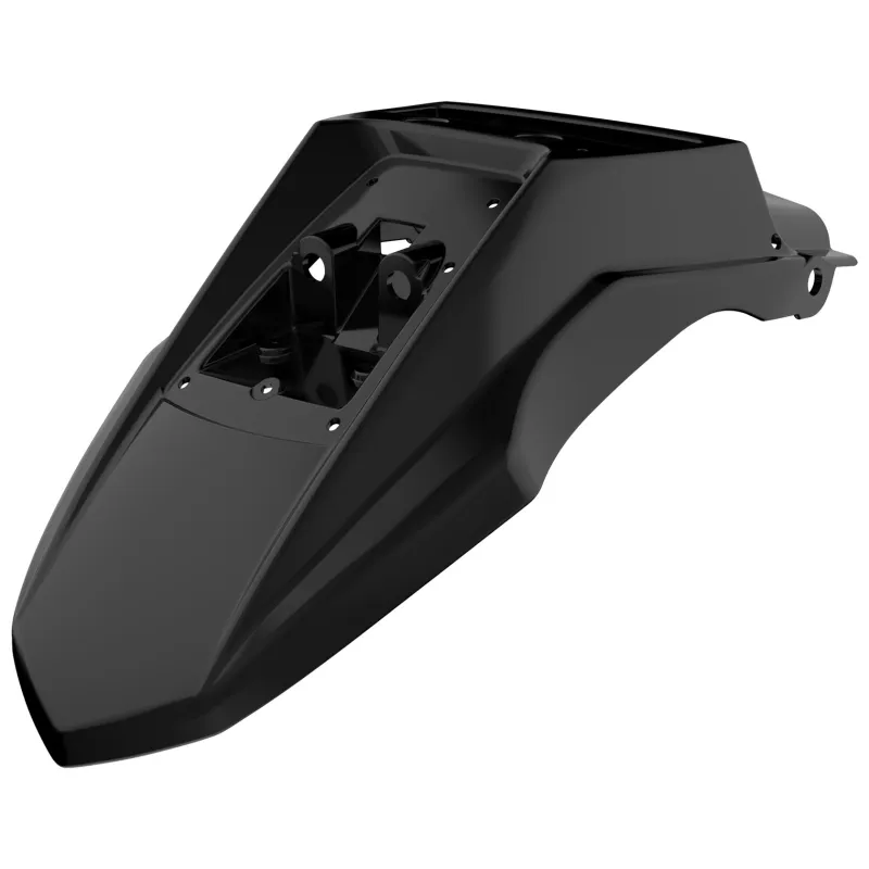 Kawasaki KLR650 - Guarda-Lamas de Trás Preto - Modelos 2008-18 POLISPORT