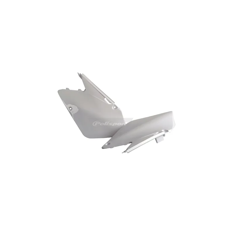 Suzuki RM125, RM250 - Side Panels White - 2001-08 Models POLISPORT